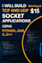 build client server socket applications in python or java