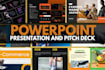 create powerpoint deck design presentation, pitch deck design presentation