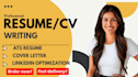 write CV, resume, cover letter and optimize linkedin