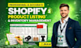 do manually shopify product listing and update inventory