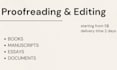 proofread and copy edit your book, manuscript, essay etc