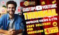 design premium youtube thumbnails