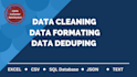 clean, dedup and organise your excel and CSV data
