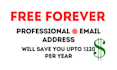 create a professional domain name business email address