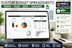 do excel spreadsheet,google sheet, income tracker, expense tracker