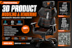 do the best 3d gaming chair modeling, and rendering
