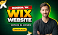 create wix website design, wix redesign, wix studio with ecommerce