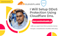 setup ddos protection using cloudflare and server side security