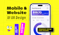 design saas website and mobile app UI UX