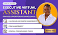 executive virtual assistant, general VA personal assistant, social media manager