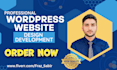 do wordpress website design and development in time