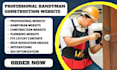 create handyman website, plumbing, construction website, hvac, cleaning website