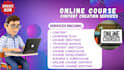 do online course content creation,  course content, course development