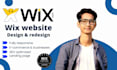 create wix website redesign custom wix website design wix website