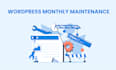 provide monthly wordpress maintenance and fix wordpress issues