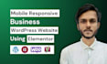 create mobile responsive business wordpress website using elementor