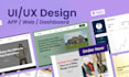 design modern,user friendly dashboard, mobile,  web UI design