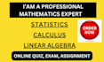 help in math discrete math calculus linear algebra statistics trigonometry