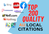do top 200 au local SEO citations