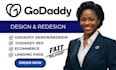 godaddy website design godaddy website redesign, develop godaddy website design