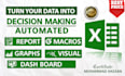 do excel data analysis, automation, vba, power query, macros