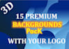 design fully customized zoom virtual background and office mockup