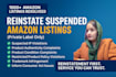 reinstate suspended amazon listing remove intellectual property violation