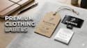 design clothing labels, hang tags, neck label, wash care label