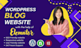 create responsive wordpress blog website using elementor