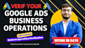do business operations verification of google ads