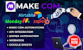 setup make com automation, fix make com zapier automation integromat made com