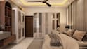 design modern bedroom interior with realistic 3d rendering