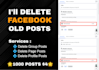 delete or remove facebook group posts, page posts