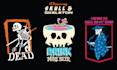 draw custom skull and skeleton t shirt design illustration