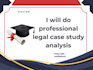 do professional legal case study analysis