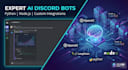 build a custom ai discord bot using nodejs or python