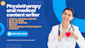 write physiotherapy and medical articles in 24hours