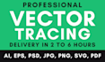 vectorize image and recreate logo redesign