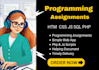do web HTML, CSS, js, sql and PHP programming assignments