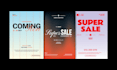 design eye catching and professional sale posters and flyers