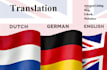 translate to english german and dutch