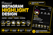 design custom instagram highlight covers and icons