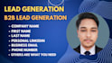 do b2b lead generation and valid targeted lead from linkedin