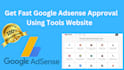 create tools website using script for fast adsense approval