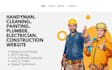 design handyman, cleaning, painting, plumber, electrician, construction website