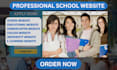 build educational website, school, kindergarten, college website, school website