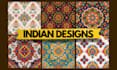 design seamless indian patterns