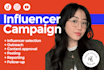 create and manage influencer campaigns