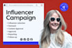 create and manage your influencer marketing campaign
