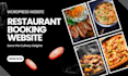 create restaurant booking and food delivery website